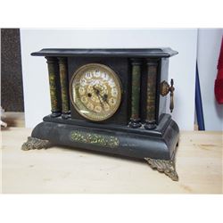 Elaborate Pillared Mantle Clock