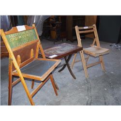 Folding Chair / TV Table / Childs Alphabet Easel