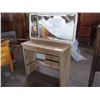 Image 1 : Small Metal 2 Drawer Desk & Metal Frame Bevelled Mirror
