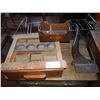 Image 1 : Wood Shipper Cash Drawer / Mirror Harp Posts (2) / Oak File Box
