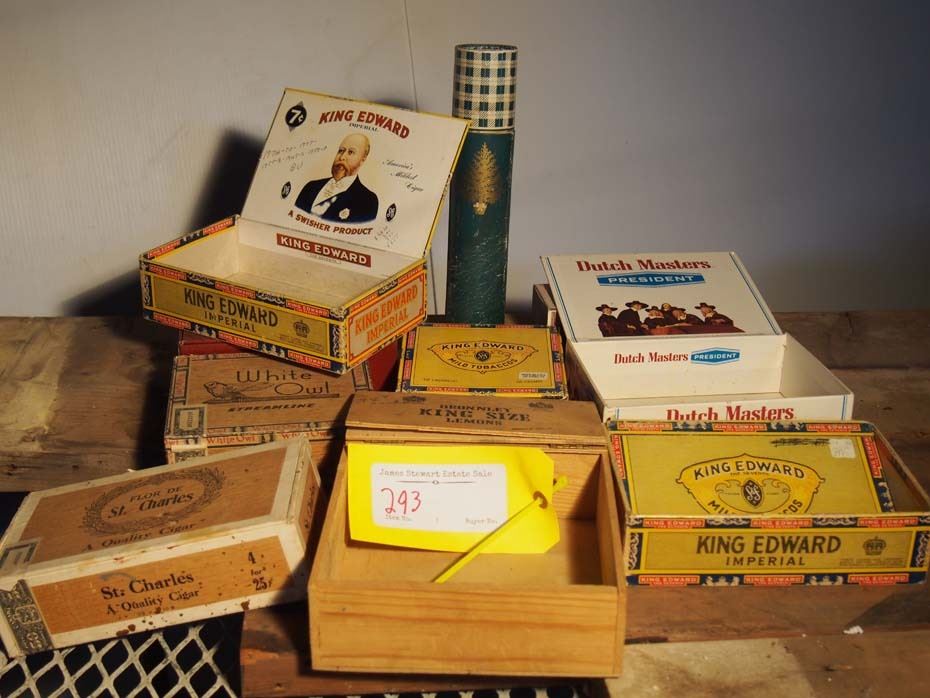 Collection of Cigar Boxes