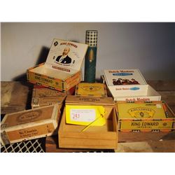 Collection of Cigar Boxes