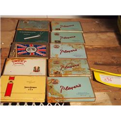 Flat 50 Cigarette Tins (10)