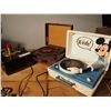 Image 1 : Mickey Mouse Record Player / RCA Victor 45 Record Player / Sni-Dor Record Player