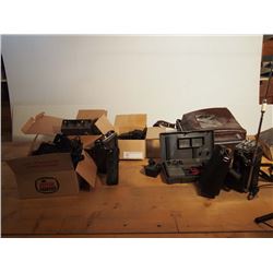 Box Lot of CB Car Radios & Parts
