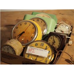 Small Electric Clocks, Lot of 8
