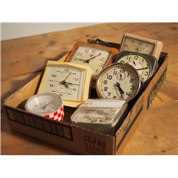 Small Windup Clocks, Lot of 8