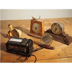 Small Mantle Clocks, Lot of 5