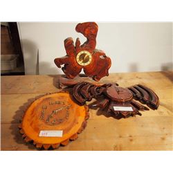 Wooden Handmade Clocks (3)