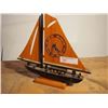 Image 1 : Hand Crafted Wooden Ship Clock