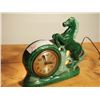 Image 1 : Green Ceramic Horse Clock