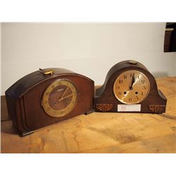 Old Mantle Clocks, Pair