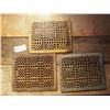 Image 1 : Cast Iron Floor Grates, Pair