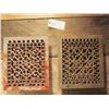 Image 1 : Cast Iron Floor Grates, Pair