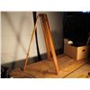 Image 1 : Oak & Brass Retractable Wooden Camera Tripod