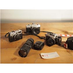 35mm Cameras (3) with Zeiss Lens