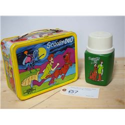 Scooby-Doo Tin Lunch Kit With Matching Plastic Thermos