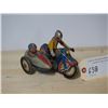 Image 1 : Vintage Wind-Up Motorcycle / Side Car