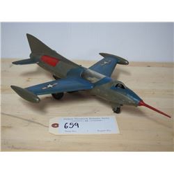 Marx Plastic Fighter Jet, Friction Toy