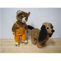 Battery Operated Roller Skating Teddy Bears & Rolling Dog