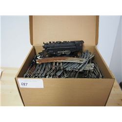 Box of Train Tracks / Lionel Collectors Watch / Engine