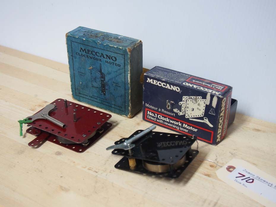 Meccano Clockwork Motors in Box
