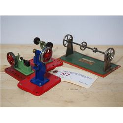 Mamod Steam Engine Accessories (3) & Wooden Pulley