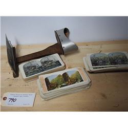 Stereoscope Viewer with ~100 Stereoscopic Cards