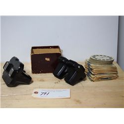 View master (2) With Large Set of Picture Reels