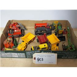Assorted Matchbox, Corgi, and Tonka Cars and Trucks