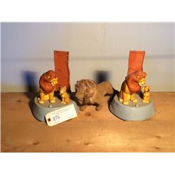 Lion King Banks (2) & Bobble Head Lion