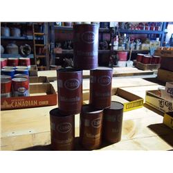 ESSO Mineralube Motor Oil (5) NOS, (1) Empty