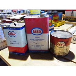 Imperial Oil Tin (1) & ESSO Tins (2)