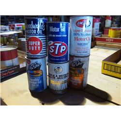 Assorted Quart Tins (6)