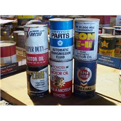 Assorted Quart Tins (6)