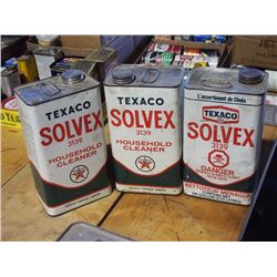 Texaco Solvex 1 Gal Tins (3)