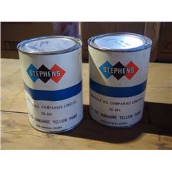 Canadian Oil Co. Paint Quarts (2), "White Rose"