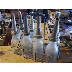 Oil Bottles (7) in Carry Rack