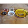 Image 1 : Advertising Ashtrays (4) & Advertising Tray (1)