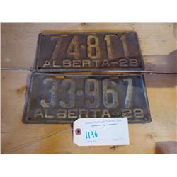 1928 Alta Licence Plates (2)