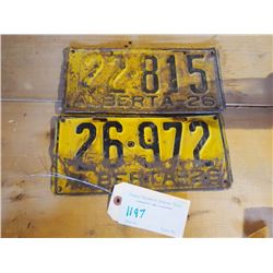 1926 Alta Licence Plates (2)