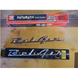 Belair Emblems, MIB (2) & Curb feeler, NOS (1)