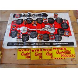 Wynn's Rack Signs (4) & Banner (1)