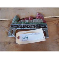 Vulcan License Plate Topper
