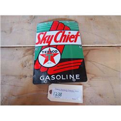 Texaco Sky Chief Porcelain Pump Sign