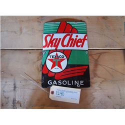Texaco Sky Chief Porcelain Pump Sign
