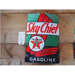 Texaco Sky Chief Porcelain Pump Sign