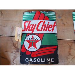 Texaco Sky Chief Porcelain Pump Sign