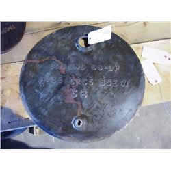 Oil Drum Top - Property of Baron's Co-op, 1944