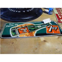 1940's 7-up Bottle Sign